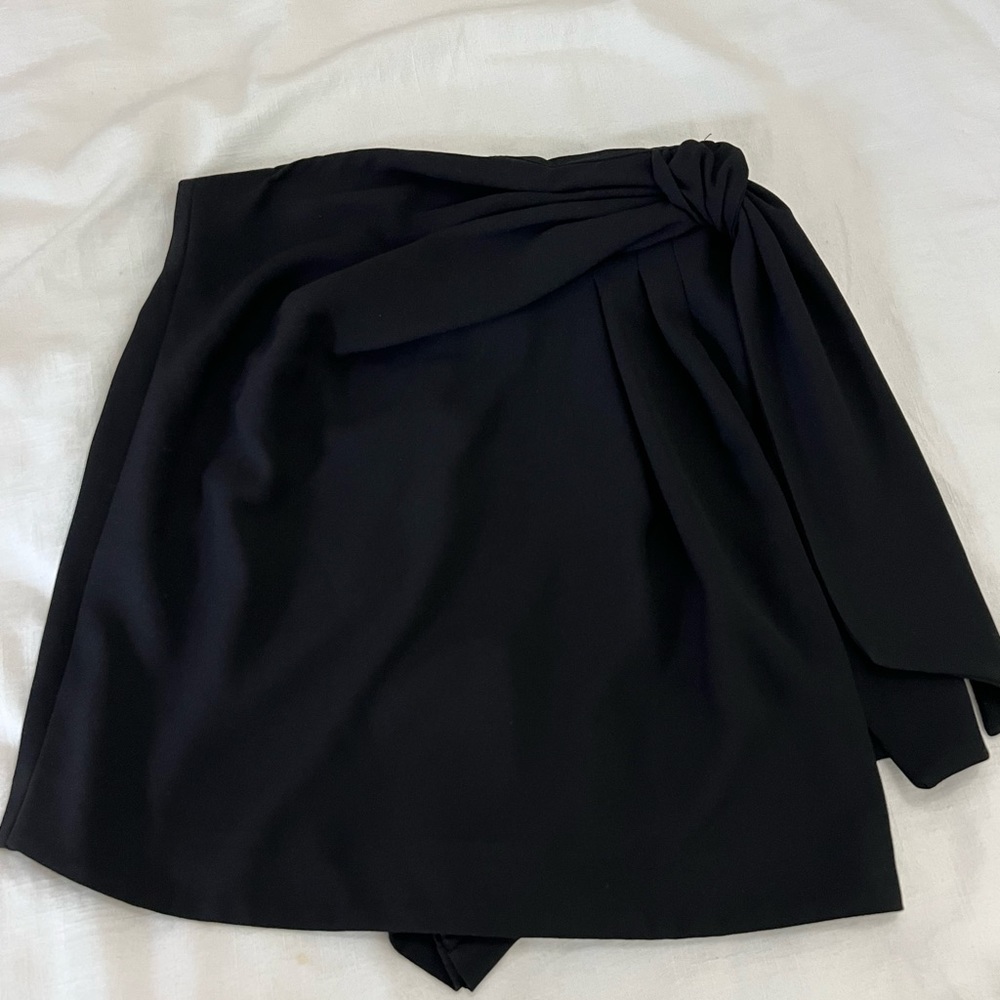Black mini skirt